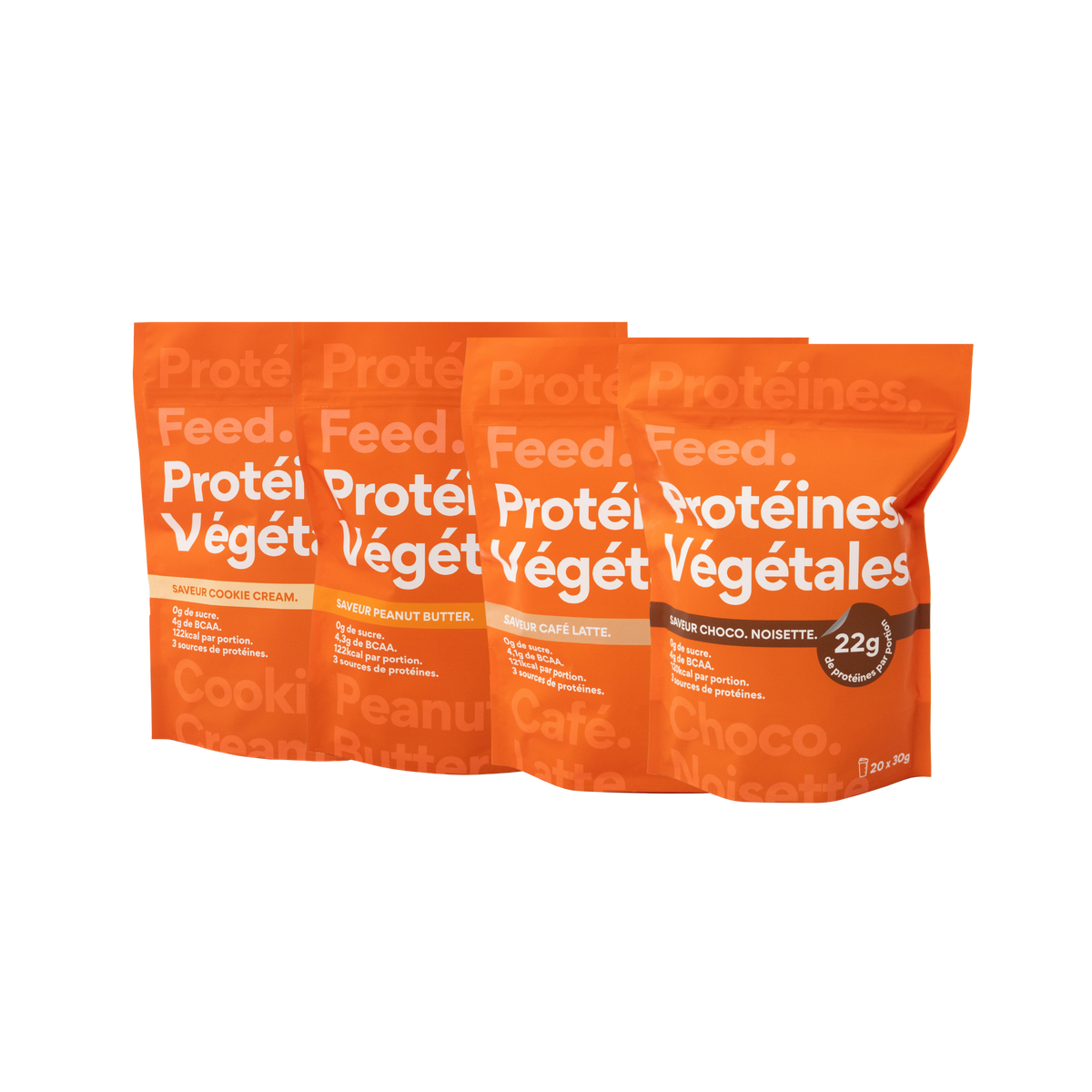 Pack of 4 sachets. Vegetable protein.