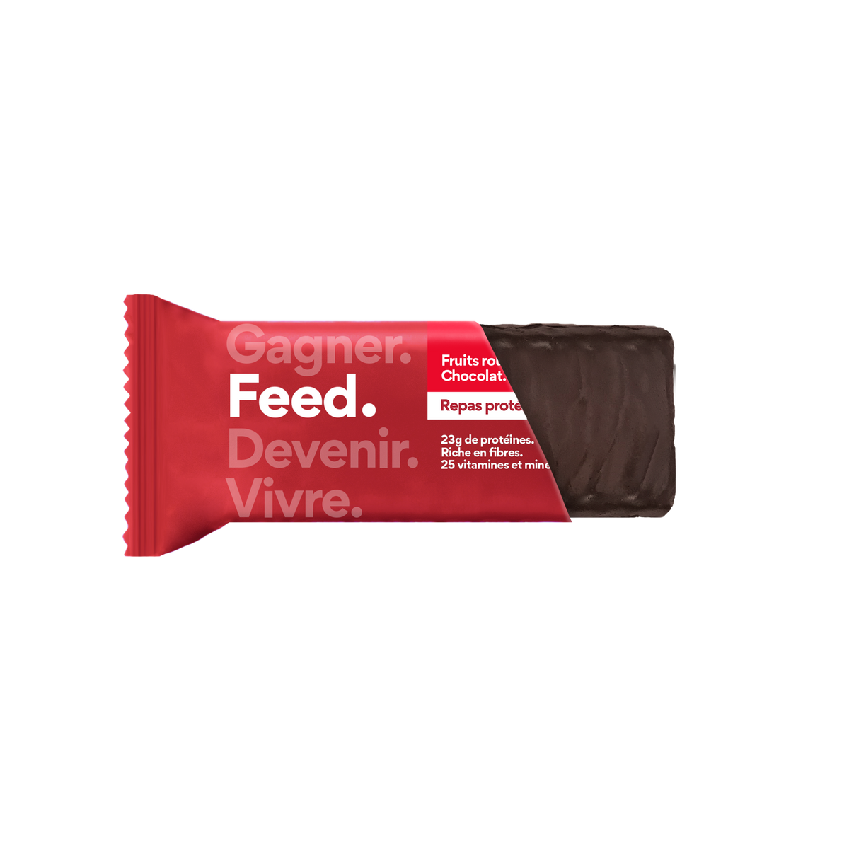 Red fruits. Chocolate.