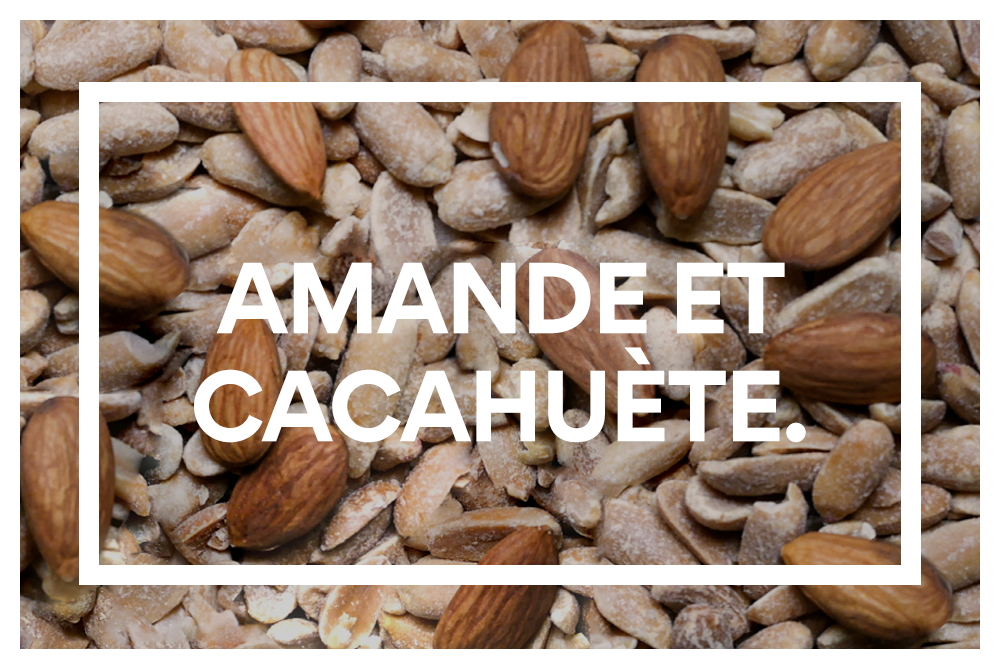 Amande. Cacahuète.