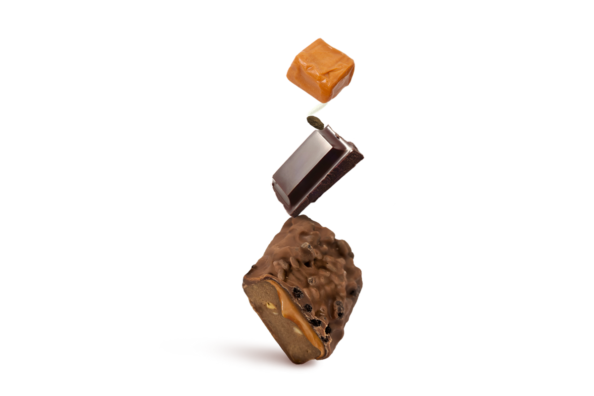 Double caramel. 